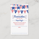 Firecracker onderweg! 4 juli Baby shower Informatiekaartje (Voorkant)