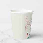 Firecracker op 4 juli Fireworks Birthday Papieren Bekers (Rechts)