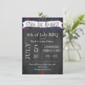 Firecrackers & Stars 4 juillet Invitation (Debout devant)