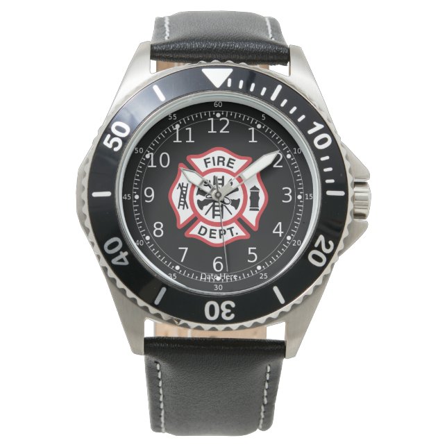 Firef Dept Maltese Cross, Firefighter Montres Homm (devant)
