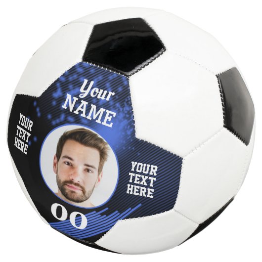Firefer Custom Soccer Ball Blue (3/4)