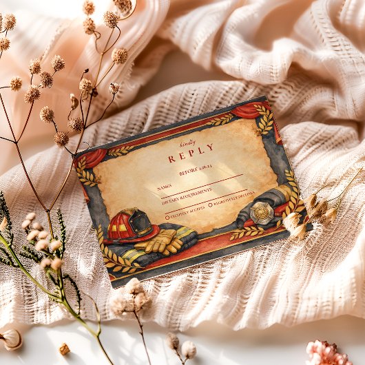 Firefighter Academy Graduation Celebration RSVP Kaartje