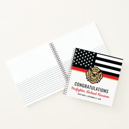 Firefighter Academy Red Line Graduation Livre d'or (Intérieur)