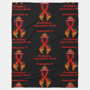 Firefighter Appreciing Maand Fleece Deken