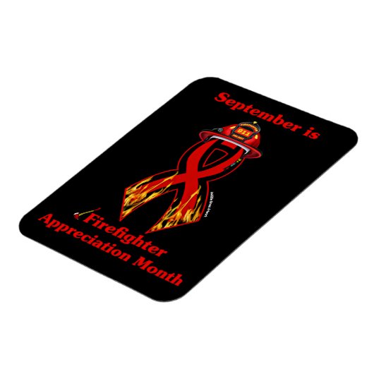 Firefighter Appreciing Maand Magneet (Linkerzijde)