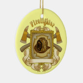 FireFighter Ax Bouclier rond ornement céramique (Droite)