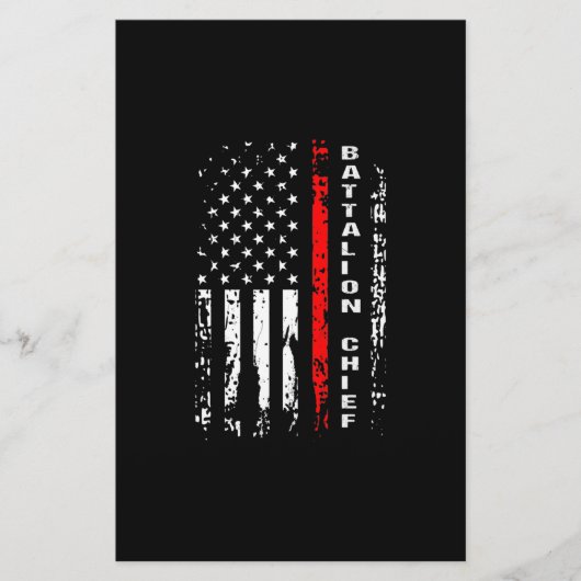 Firefighter Battalion Chief Battalion Chief Gift Briefpapier (Voorkant)