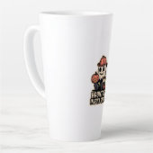 Firefighter Boo – Spooky Cute Halloween Ghost Latte Mok (Linkerhoek)