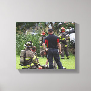 Firefighter Canvas Afdruk
