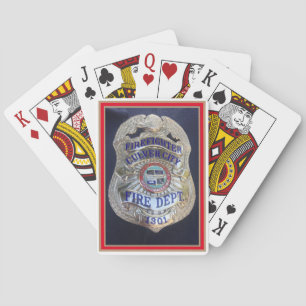 FIREFIGHTER CULVER CITY FIRE DEPT.badge Pokerkaarten