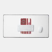 Firefighter Dad Vertical Flag Vintage (Clavier et souris)