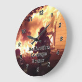 Firefighter Dedication Courage Honor Grote Klok (Hoek)