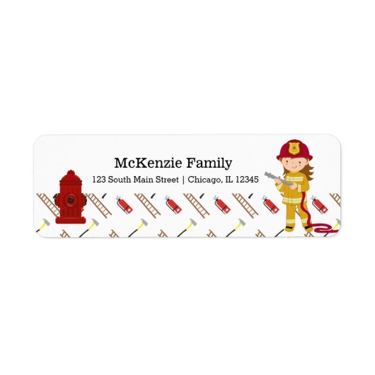 Firefighter Etiket (Voorkant)