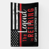 Firefighter Fire Department Retirement Fireman Spandoek (Verticaal)