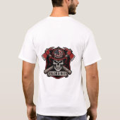 Firefighter/Fire Department Skull Axes T-Shirt (Dos)
