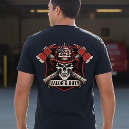 Firefighter/Fire Department Skull Axes T-Shirt