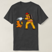Firefighter Fire Dinosaur Firefighter TShirt et G (Design devant)