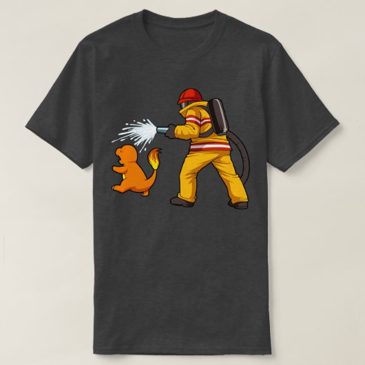 Firefighter Fire Dinosaur Firefighter TShirt et G (Design devant)
