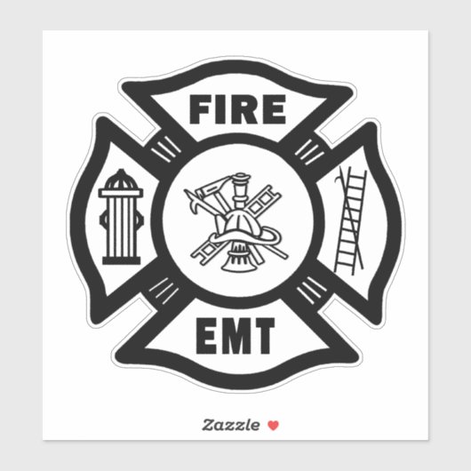 Firefighter Fire Rescue EMT Decals Sticker (Vel)