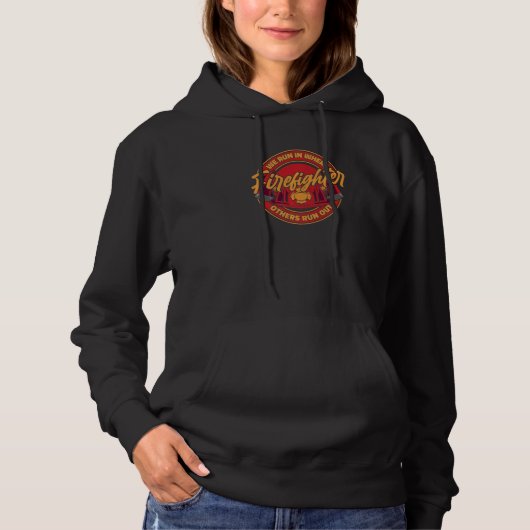 Firefighter Fire Rescue Fireman 3 Hoodie (Voorkant)