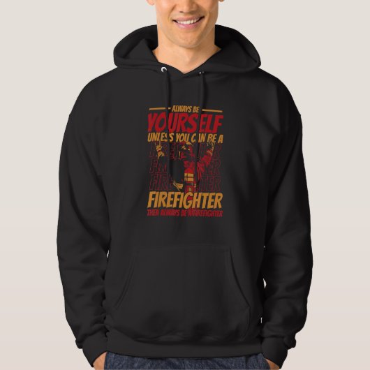 Firefighter Fire Rescue Fireman 5 Hoodie (Voorkant)