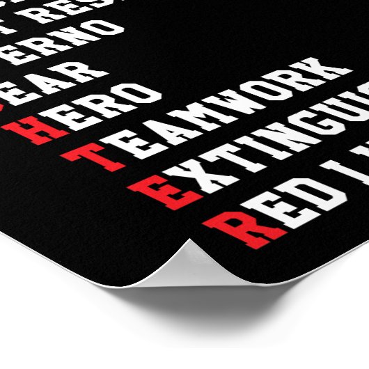 Firefighter First Responder Poster (Hoek)