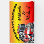 Firefighter Gefeliciteerd Banner (Verticaal)