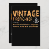 Firefighter Gift |  brandweerman Funny Feestdagenkaart (Voorkant / Achterkant)