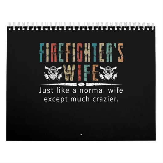 Firefighter Gift | Brandweervrouw overbruggen Kalender (Hoes)