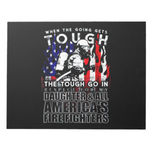 Firefighter Gift Daughter American Firefighter Notitieblok