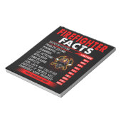 Firefighter Gift | Firefighter Facts Gifts Notitieblok (Gedraaid)