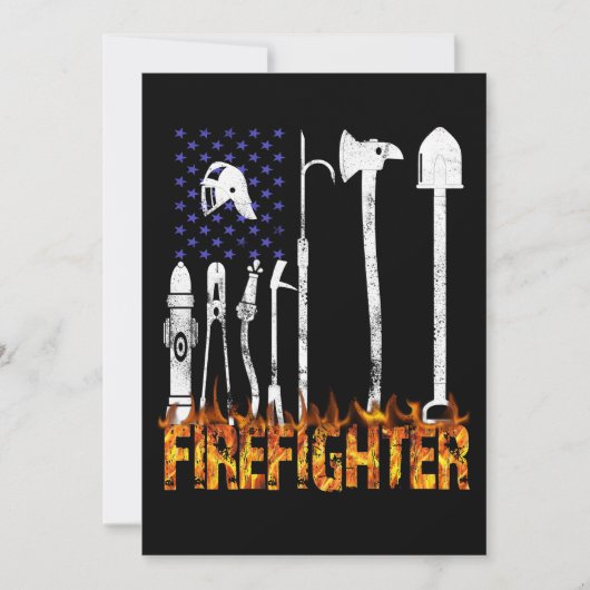 Firefighter Gift | Firefighter Lovers Gift Feestdagenkaart (Voorkant)