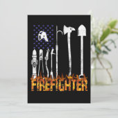Firefighter Gift | Firefighter Lovers Gift Feestdagenkaart (Staand voorkant)