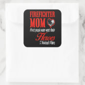 Firefighter Gift | Firefighter Mam Gifts Vierkante Sticker (Tas)