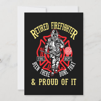 Firefighter Gift | Gepruiteerde brandweerman en gr Feestdagenkaart