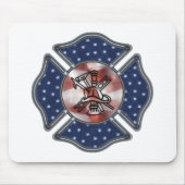 Firefighter Gift Mousepad Muismat (Voorkant)