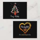 Firefighter Gift | Vroege kerstbrandweerman Visitekaartje (Voorkant / Achterkant)