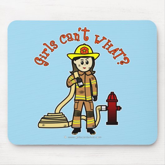 Firefighter Girl Muismat (Voorkant)