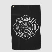 Firefighter Golf Towel Golfhanddoek (Voorkant)