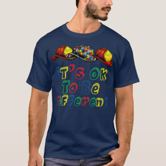 Firefighter Helmet Autism Awareness Boys Autism T-shirt