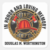 FIREFIGHTER In Love Memory Sticker (Devant)