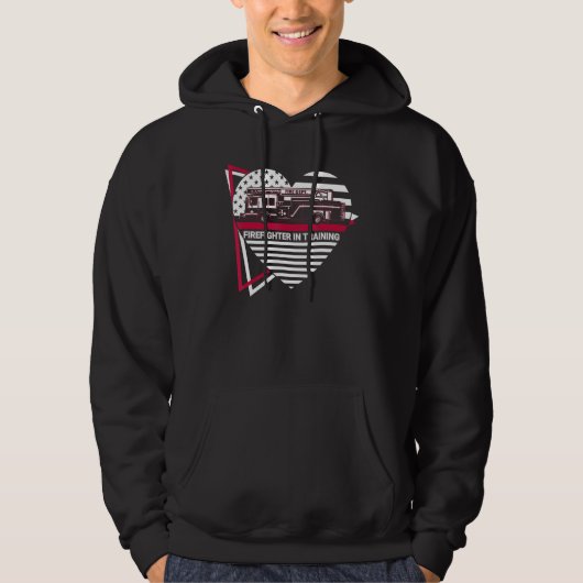 Firefighter In Training Firefighter In Training Fi Hoodie (Voorkant)