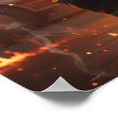 Firefighter Kneeling Tribute Poster (Coin)