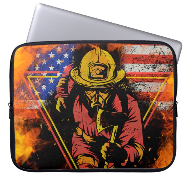 Firefighter Laptoptas – Hero Fireman Laptop Sleeve (Voorkant)