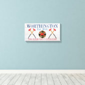 FIREFIGHTER Love Canvas Sign Afdruk (Insitu (Houten vloer))