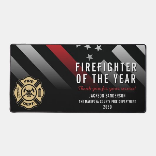 Firefighter of the Year Employee Logo Red Line (Recto)