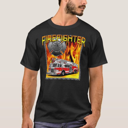 FIREFIGHTER ONTWERP T-SHIRT (Voorkant)