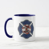 Firefighter Patriotic Mok (Links)