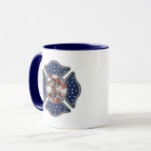 Firefighter Patriotic Mok (Voorkant links)