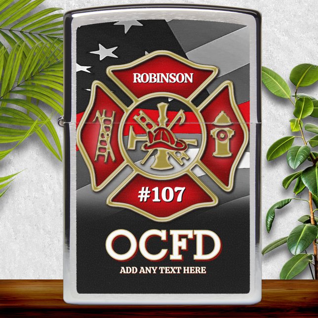 Firefighter Personalized Zippo Lighter (Creator heeft geüpload)